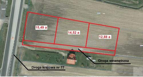 Działka budowlana na sprzedaż, 1287 m2, Małkowice