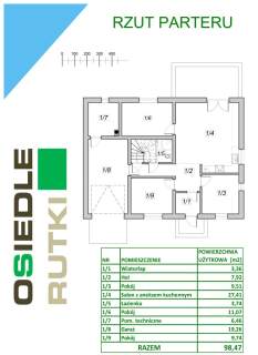Parter 98m2 lub wariant z poddaszem około 150m2