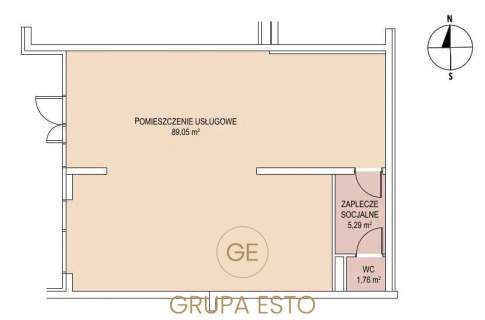 Lokal 96m2 z witryną okolice Bonarki Kraków
