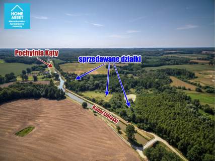 Działki inwestycyjne u podnóża pochylni Kąty 