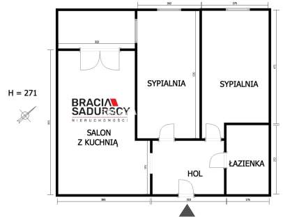 3 pok 58m2 nowe budowni Grzegórzki blisko Mogilski
