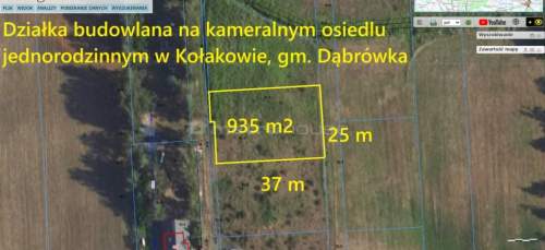 Działka budowlana 935m2 w Kołakowie k/Radzymina