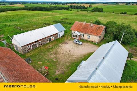Gospodarstwo 17 ha, dom, budynki Mazury, Lakiele