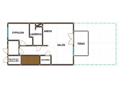 Wyjątkowe mieszkanie z ogródkiem na parterze 52 m2