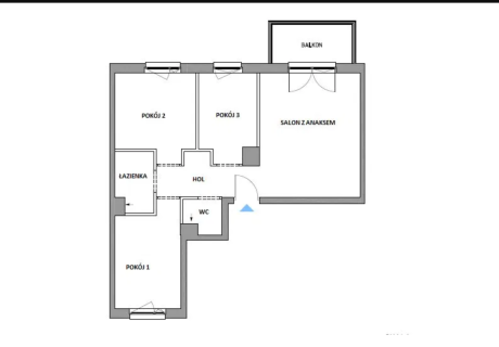 4 pok. 70m2 z komórką plus balkon 15 min SKM do Centrum