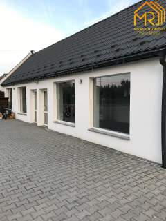 Lokal 90 m2 z placem do wynajmu w Zgłobicach