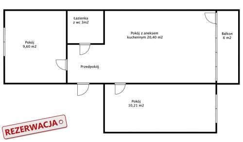 Po remoncie 3 pokojowe mieszkanie 50 m2 Czuby