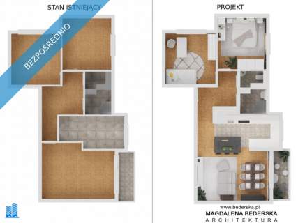 Mieszkanie 65m2 3 pokoje, osobna kuchnia, konsultacja architekta...