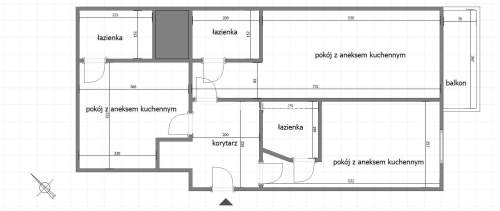 3 KAWALERKI W JEDNYM MIESZKANIU