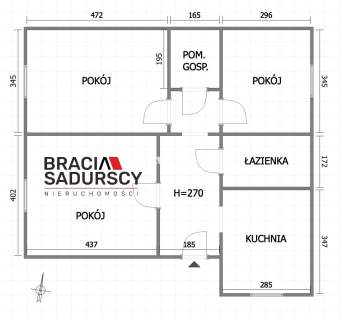 SWOSZOWICE, DOM W ZABUDOWIE BLIŹNIACZEJ, 3 POK