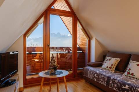 Przytulne mieszkanie z widokiem na Tatry