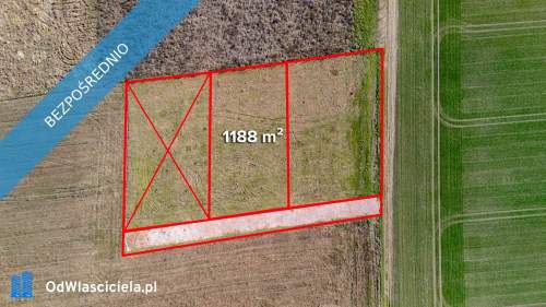 Działka o powierzchni 1188 m2 pod Szczeciniem