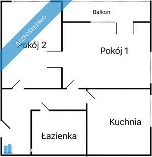 Jasne 2 pokoje mieszkanie 56m2 Parking ogrzewanie miejskie