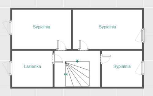 Skrajny szereg w Brzeźnie-ładna, działka.Słoneczny