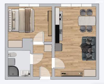 2 Pokoje 31 m2, po remoncie, Wrotków .