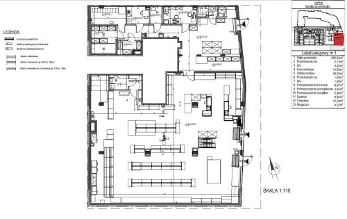 Lokal parterowy, frontowy 404 m2 nowe budownictwo