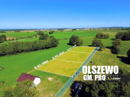 Działka na sprzedaż, 1182 m2, Olszewo