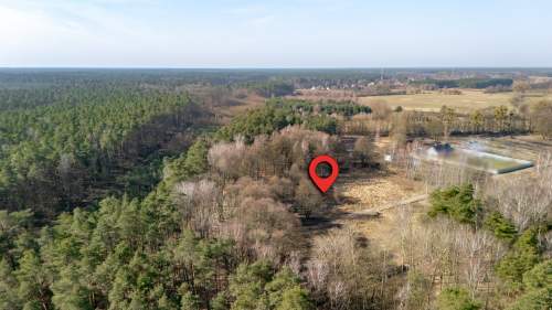 Działka przy lesie nad Zalewem Szczecińskim.