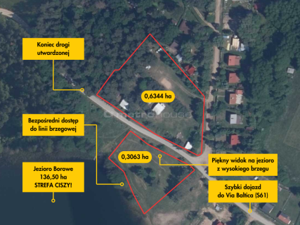 MAZURY działka inwestycyjna nad jeziorem pod hotel