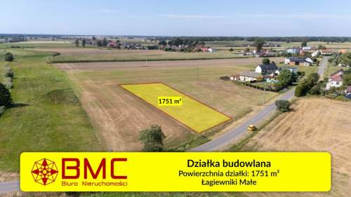 Działka budowlana Łagiewniki Małe 1751m2
