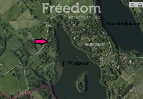 Działka w Starych Kiejkutach nad jeziorem Wałpusz