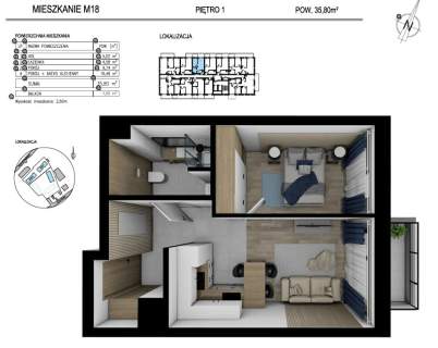 Nowe 2 pokoje 35,80 m2 Al. Solidarności