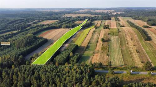 Działki rolne 2,05 ha i leśna 0,43 ha Długi Kąt
