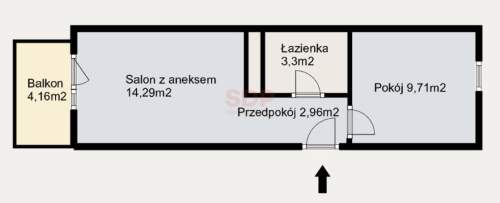 2 pokoje w spokojnej okolicy Brochowa - do własnej aranżacji