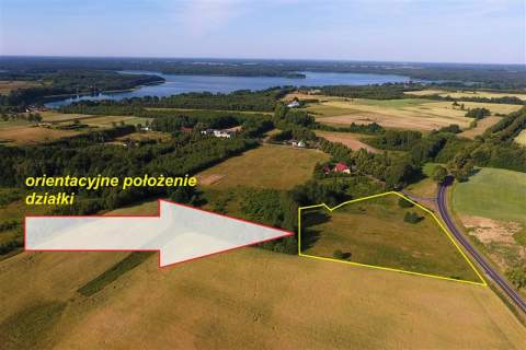 Działka siedliskowa ok. 1 km od Jeziora Pile