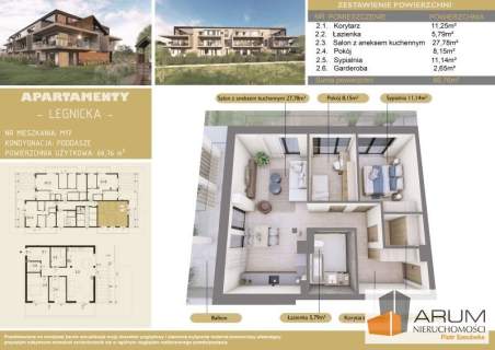 Mieszkanie na sprzedaż, 66,76 m2, Częstochowa