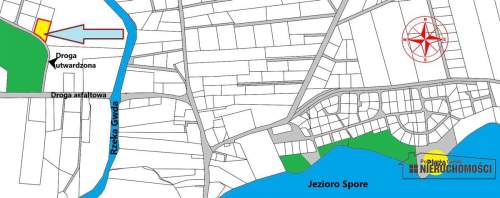 Działka budowlana blisko jeziora Spore.