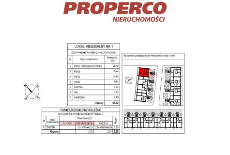 Apartament, 4 pok., 83,62 m2, Kielce, Maciejówka