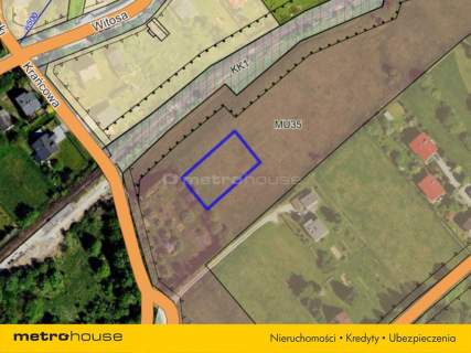 Działka budowlana Kozy 1080m2.