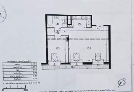 Mieszkanie na sprzedaż, 60,82 m2, Łódź