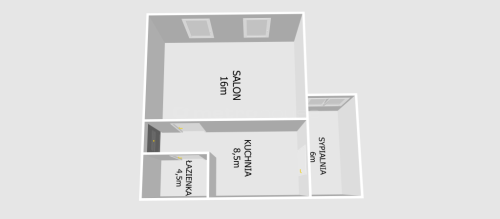 Mieszkanie na sprzedaż, 34,66 m2, Łódź