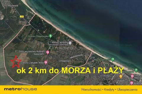 DUŻA DZIAŁKA NIEDALEKO MORZA