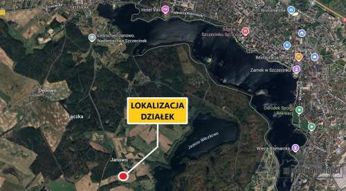 Działki budowlane pod Szczecinkiem, blisko jeziora