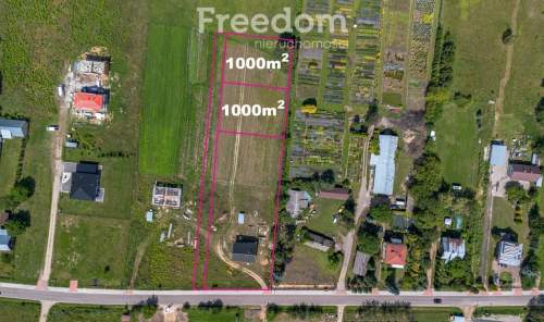 2 działki budowlane po 1000 m2 każda, WZ, Fasty