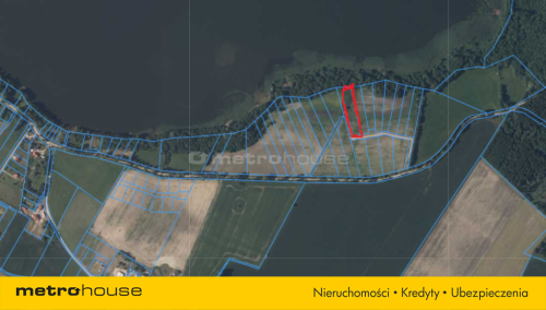 Działka z linią brzegową przy jeziorze Sołtmany.