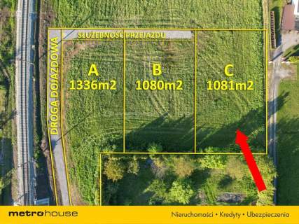 Działka budowlana Kozy 1081m2.