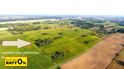 Już tylko za 34.900 zł - działka NA RATY w Zagozd