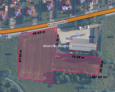 Działka budowlana na sprzedaż, 6100 m2, Jaśkowice