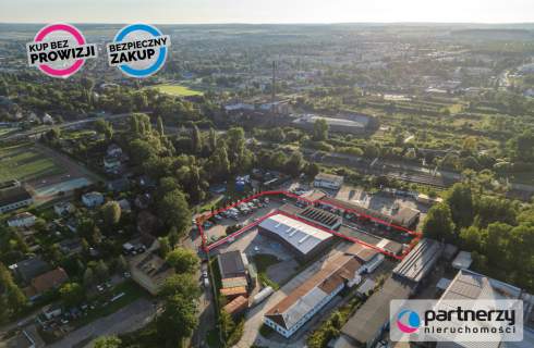Magazyn z biurami, warsztat, duży parking