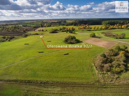 Działka budowlana z MPZP 25 minut od Olsztyna