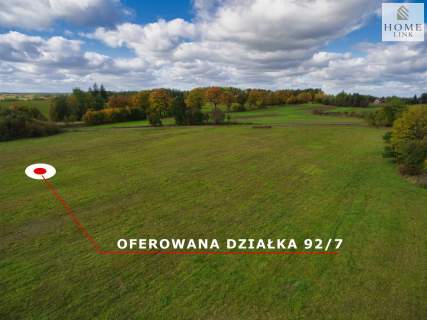 Działka budowlana z MPZP 25 minut od Olsztyna