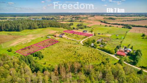 Działka 1500 m przy lesie   Oracze k. Ełku