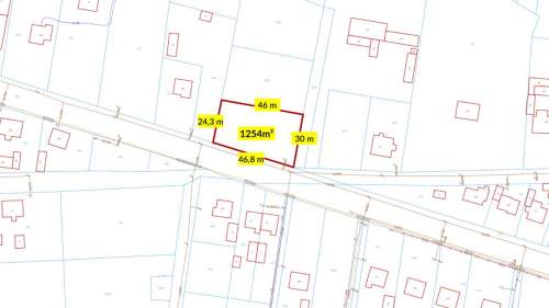 Działka budowlana Strzebiń 1254m2