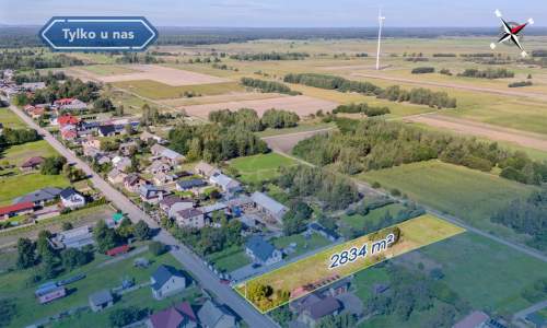 Duża działka Wiercica gm. Przyrów szer. 22,5m