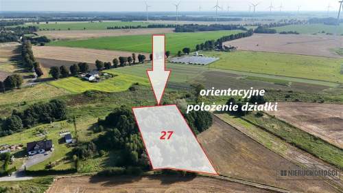 Działka budowlana 17 km od morza - na raty 