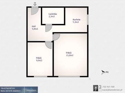 Dwa pokoje 37,30m2 , Bieżanów - Prokocim